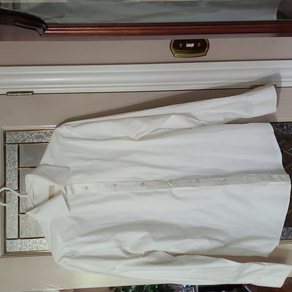 MICHAEL KORS Men's White Dess Shirt, Slim Fit 15 32/33.  No Iron.